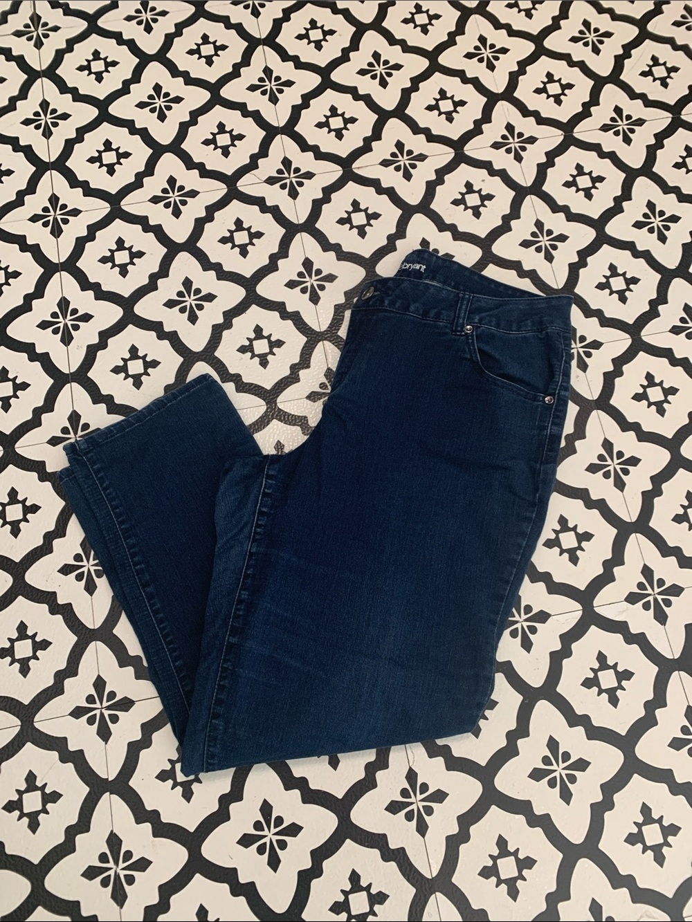 Lane Bryant Dark Blue Straight Leg Jeans